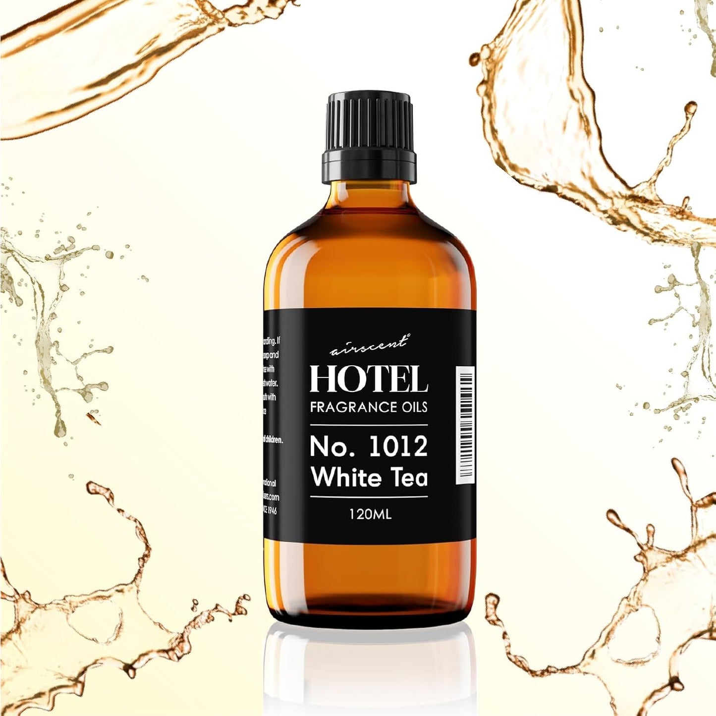 AirScent Hotel Diffuser Oil No. 1012 Inspired by The White Tea Hotel Scent - Premium Fragrance Oil for Ultrasonic and Waterless Diffusers and Crafting - 10 mL, 0.34 fl oz Glass Dropper Bottle