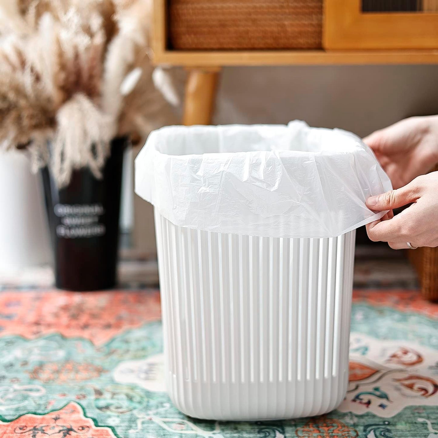Small Trash Bags 4 Gallon - 100 Count 4 Gallon Trash Bag, Small Garbag