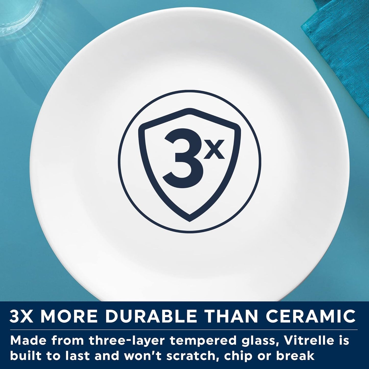 Corelle 12pc Bella Faenza Dinnerware Set for 4 - 3X More Durable Glass