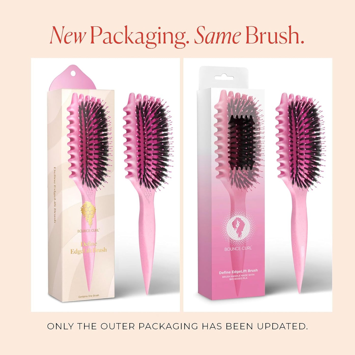 Bounce Curl Define EdgeLift Brush, 5-in-1 Tool for Effortlessly Define
