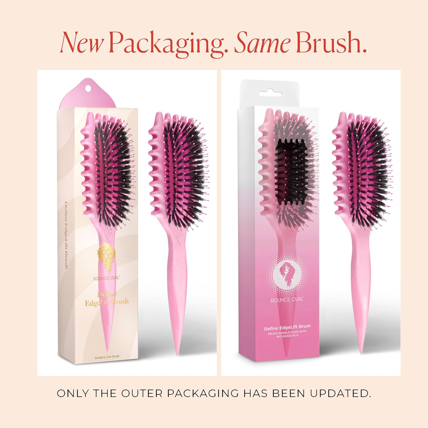 Bounce Curl Define EdgeLift Brush, 5-in-1 Tool for Effortlessly Define