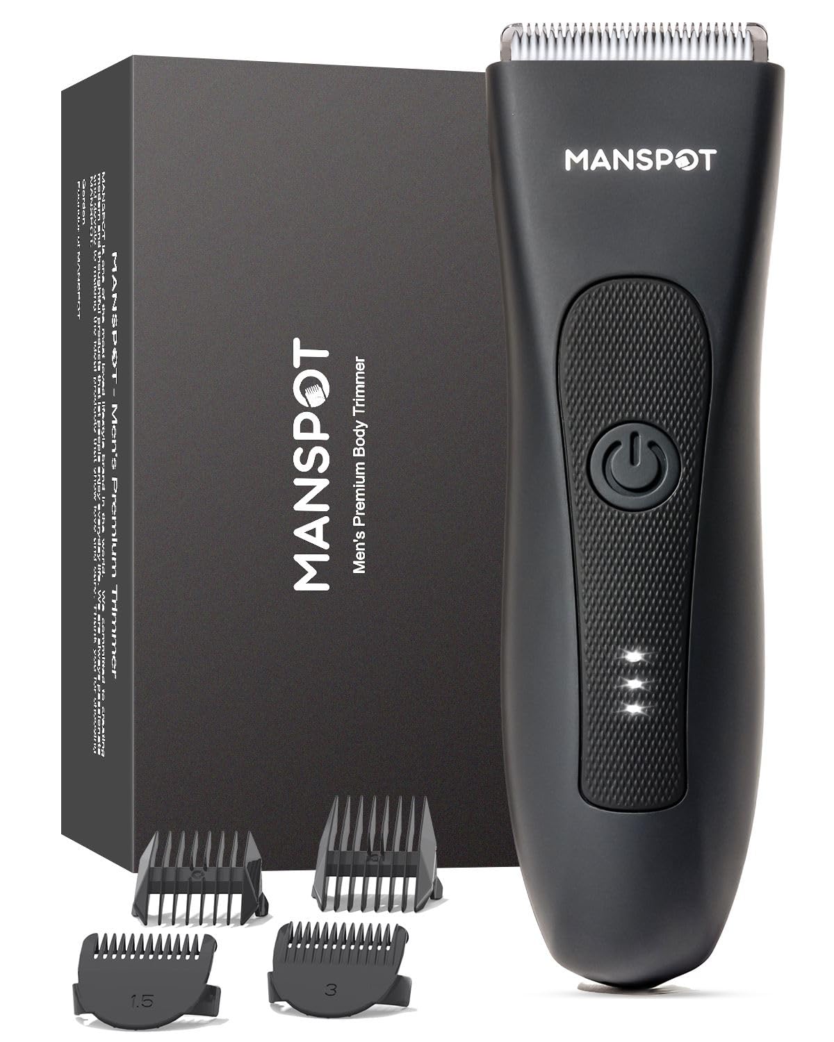 MANSPOT Manscape Groin & Body Hair Trimmer for Men, Electric Ball Pubi