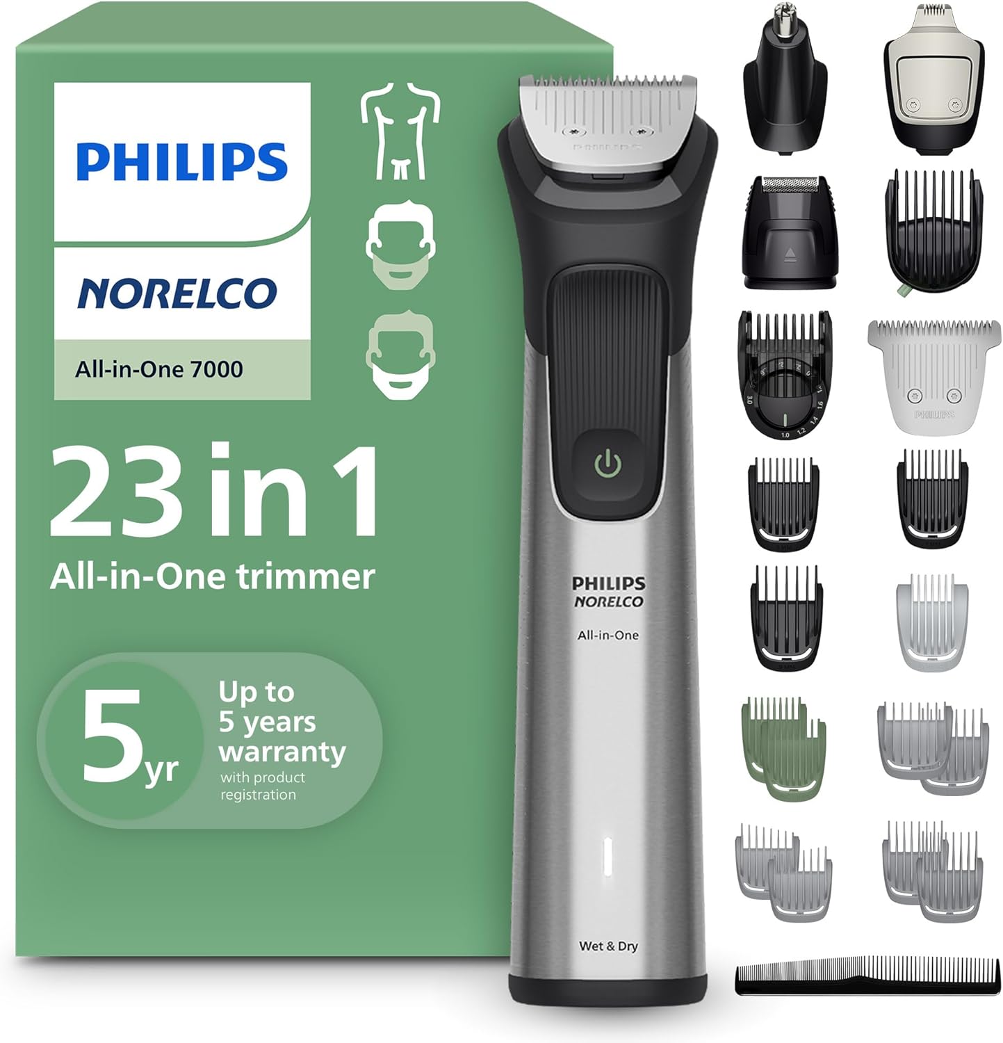 Norelco Philips All-in-One Series 7000 23-Piece Trimmer - Electric Sha