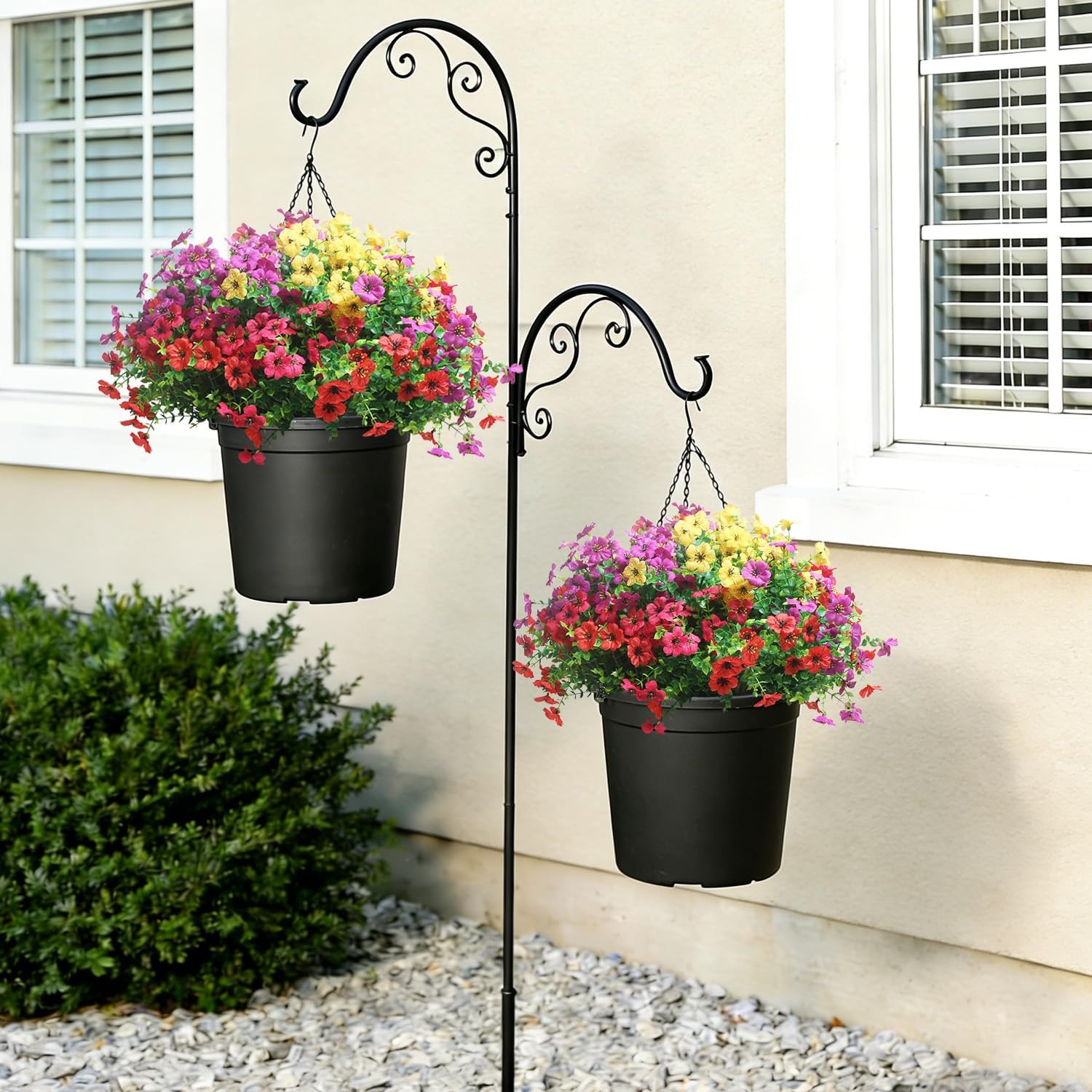 Outdoor Artificial Daisies 20 Bundles, UV Resistant Fake Flowers for I