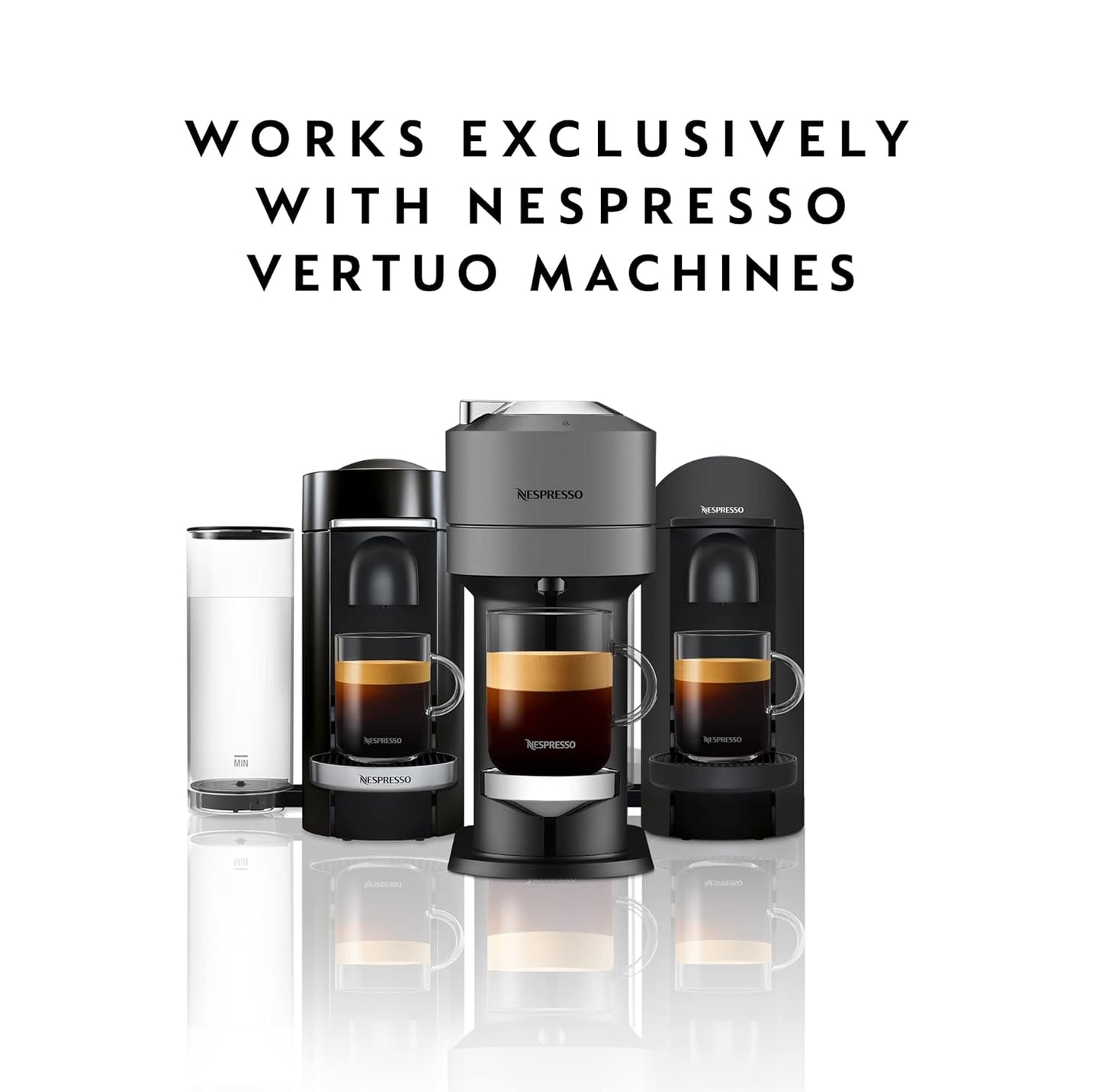 Nespresso Capsules Vertuo, Espresso Bold Variety Pack, Medium and Dark Roast Espresso Coffee, 40-Count Espresso Pods, Brews 1.35oz.