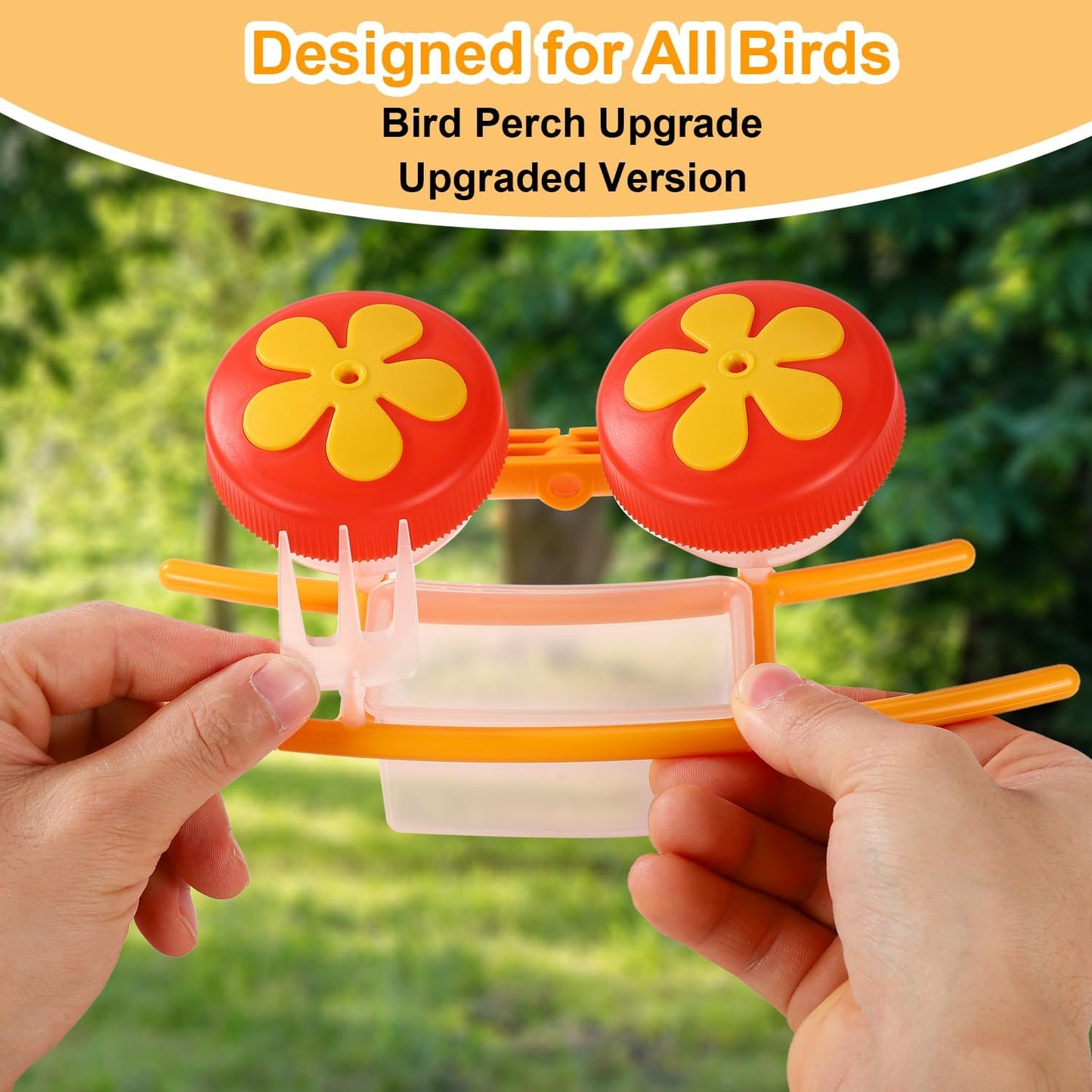 Smart Bird Feeder Accessory Set for NETVUE Birdfy Feeder, Smart Bird Feeder Perch with Add-Ons Includes Water Box Jelly Holder Fruit Holder Suitable for All Birds