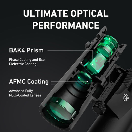 10x42 HD Binoculars for Adults High Powered with Phone Adapter, Tripod