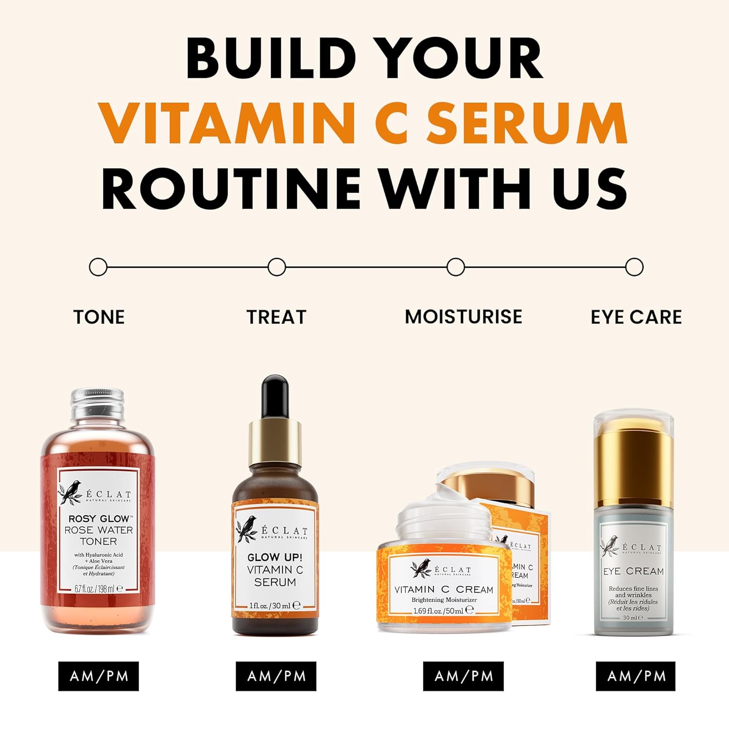 Eclat Skincare Vitamin C Serum - Skin Care for Dark Spots, Vitamin C S