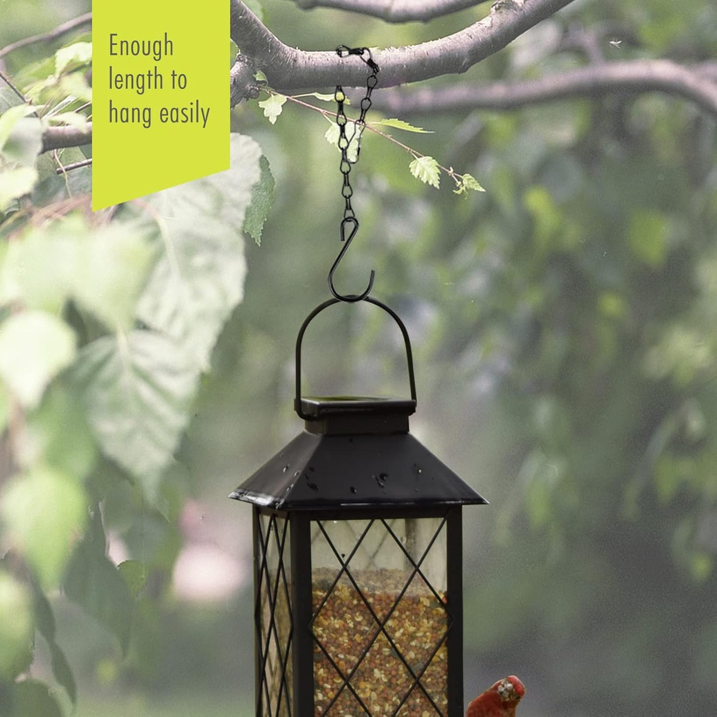 Chain for Hanging Plants, 10 Inch Black Plant Chains for Hanging Plant