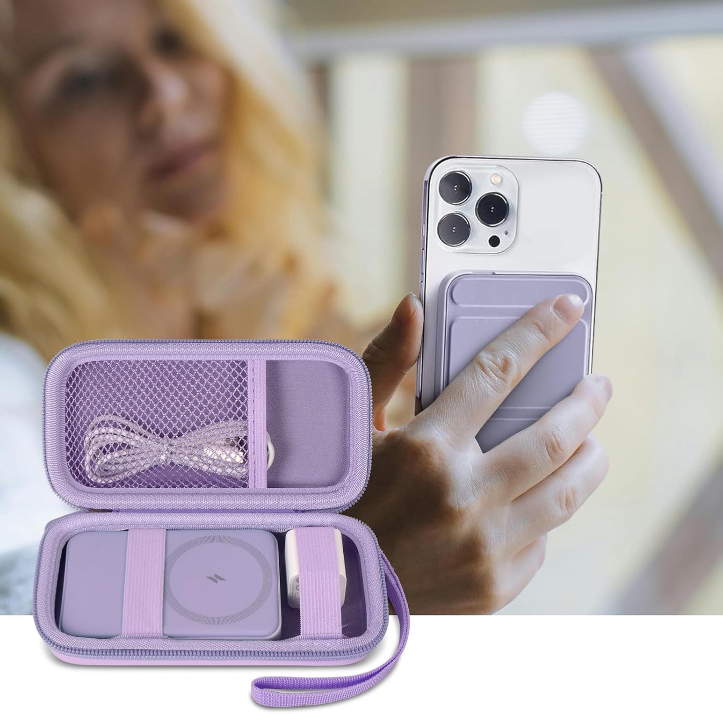 Case for Anker Magnetic Battery 10,000mAh Foldable Wireless Portable C