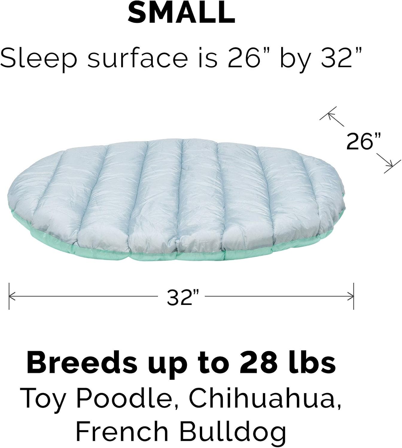 Furhaven Outdoor Travel Dog Bed for Small Dogs w/ Carry Bag, Washable 