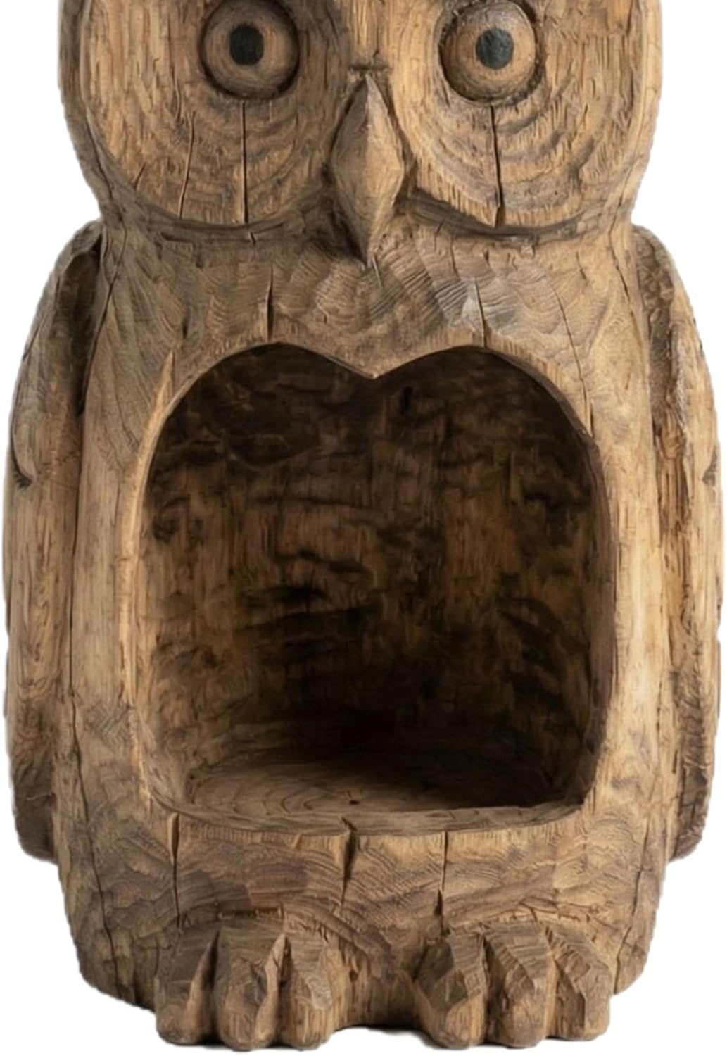 Owl Shaped Bird Feeder,Resin Owl Statue Bird Feeder - Outside Sparrow Feeding Station | for Outdoor Garden Backyard Patio Yard Porch