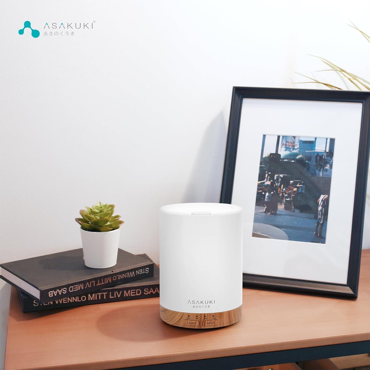 ASAKUKI Essential Oil Diffuser for Home, 300 ml Humidifier with Automa