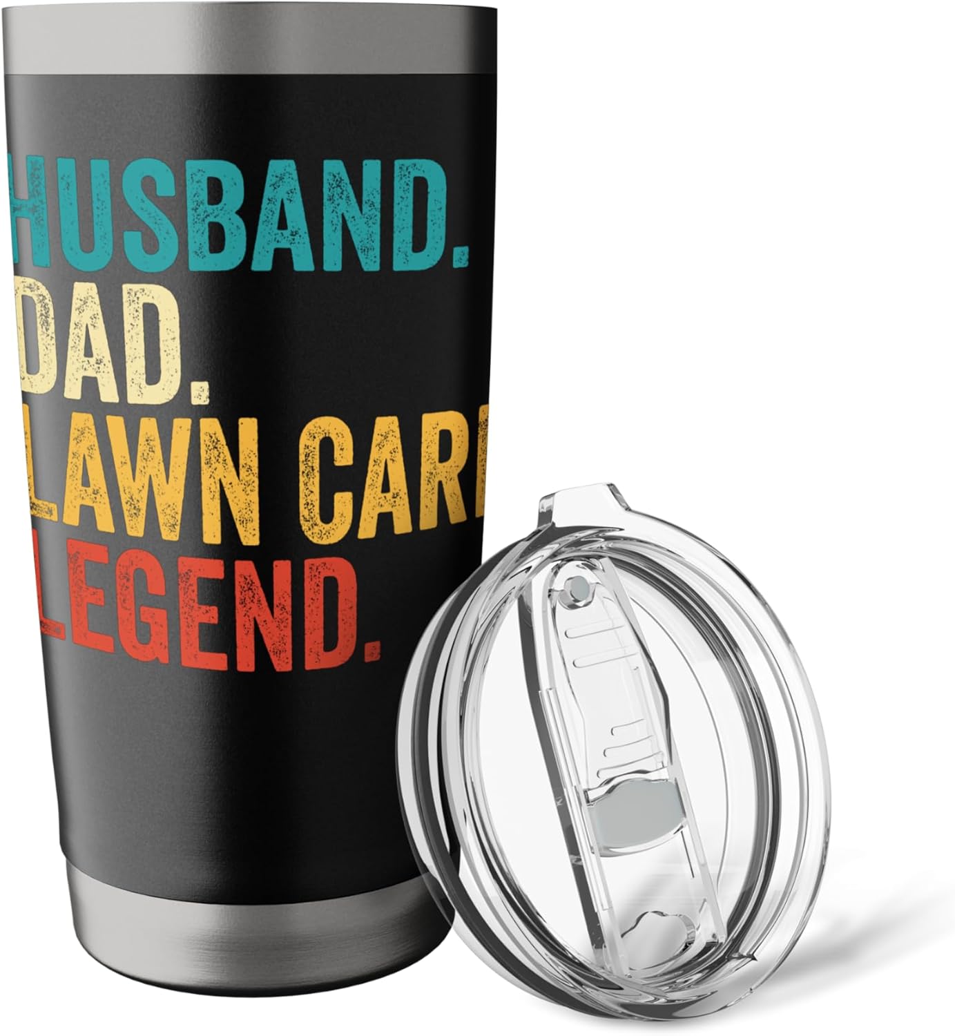 Husband Dad Lawn Care Legend Lawn Mower Gardening Lover Dad Stainless Steel Insulated Tumbler