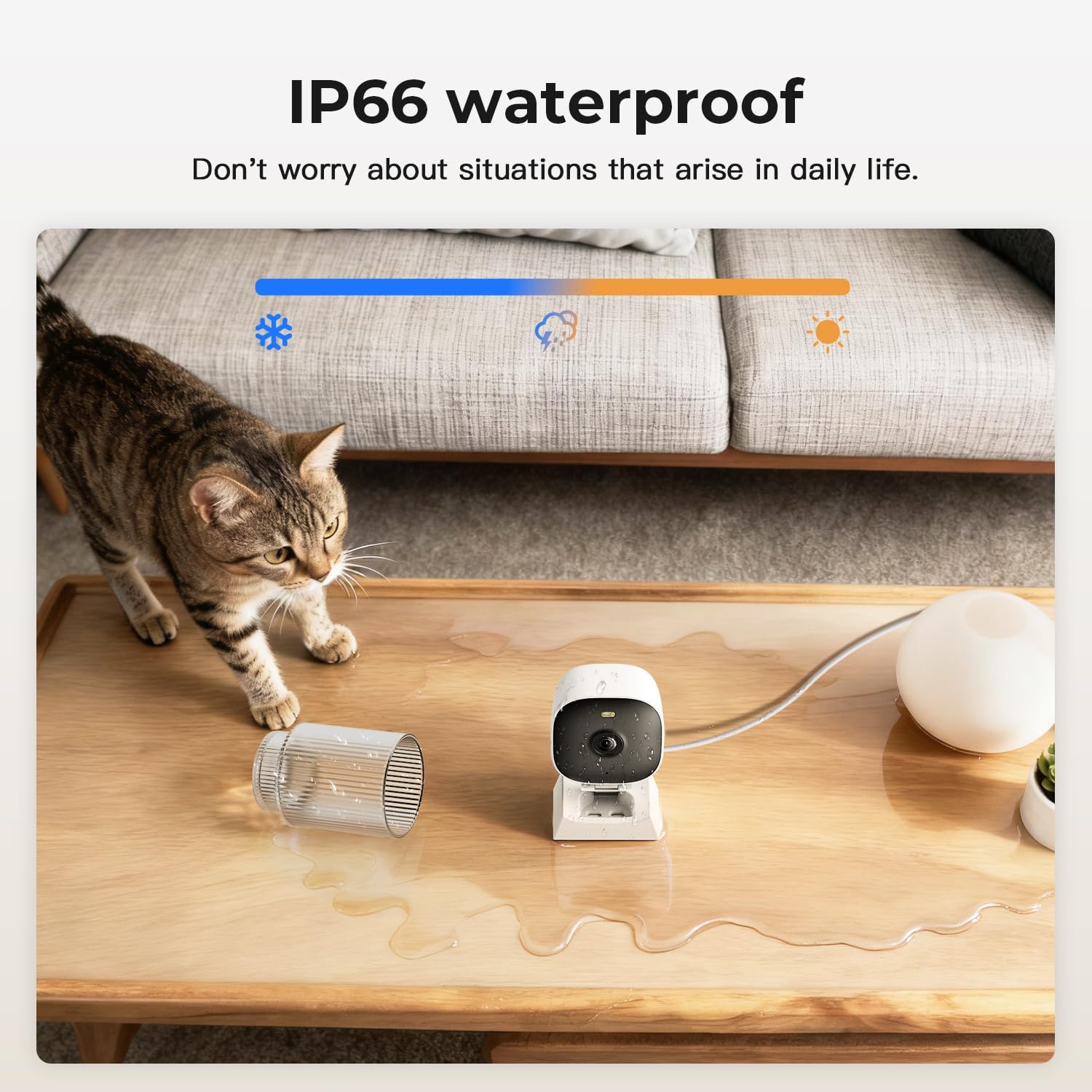 2K Cameras for Home Security,Indoor/Outdoor for Baby/Elder/Pet Monitor