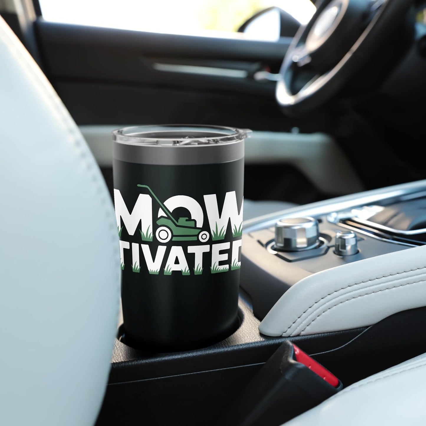 Mowtivated Lawn Care Lovers Yard Work Landscaper Hobby Stainless Steel Insulated Tumbler