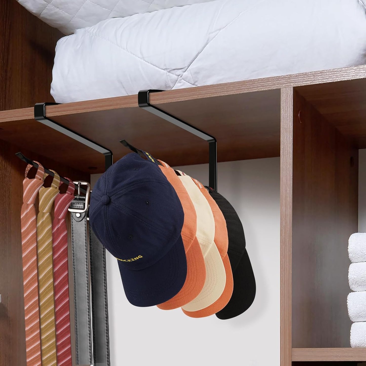 Tumbler Lid Organizer, Horizontal Tumbler Lid Storage Hook Up to 10 Li