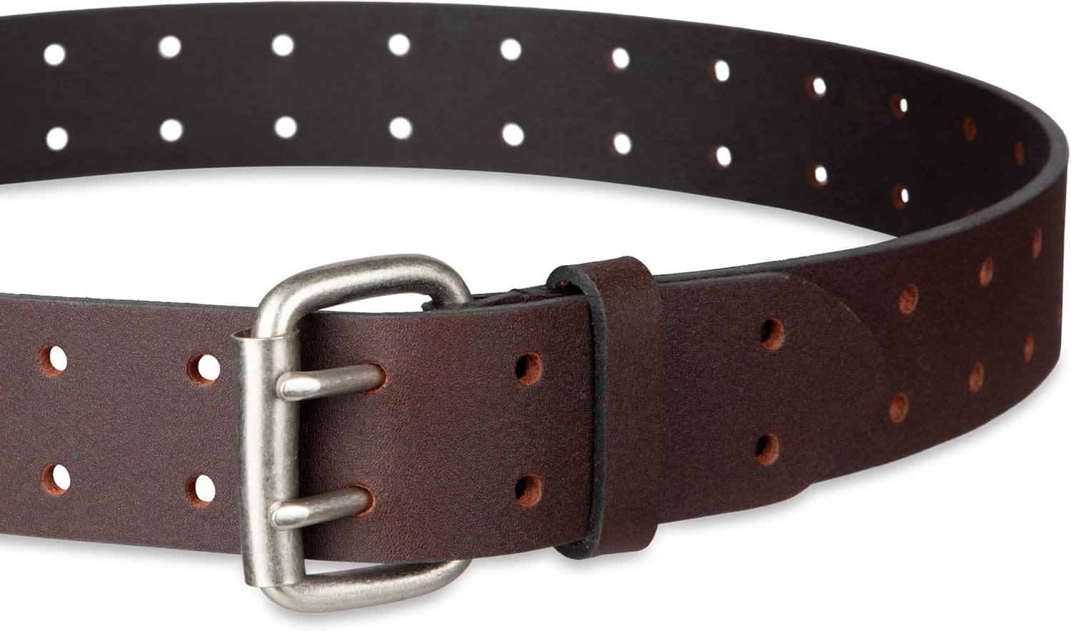 Dickies Men's Double Prong Leather Work Belt – Fully Adjustable, Regul