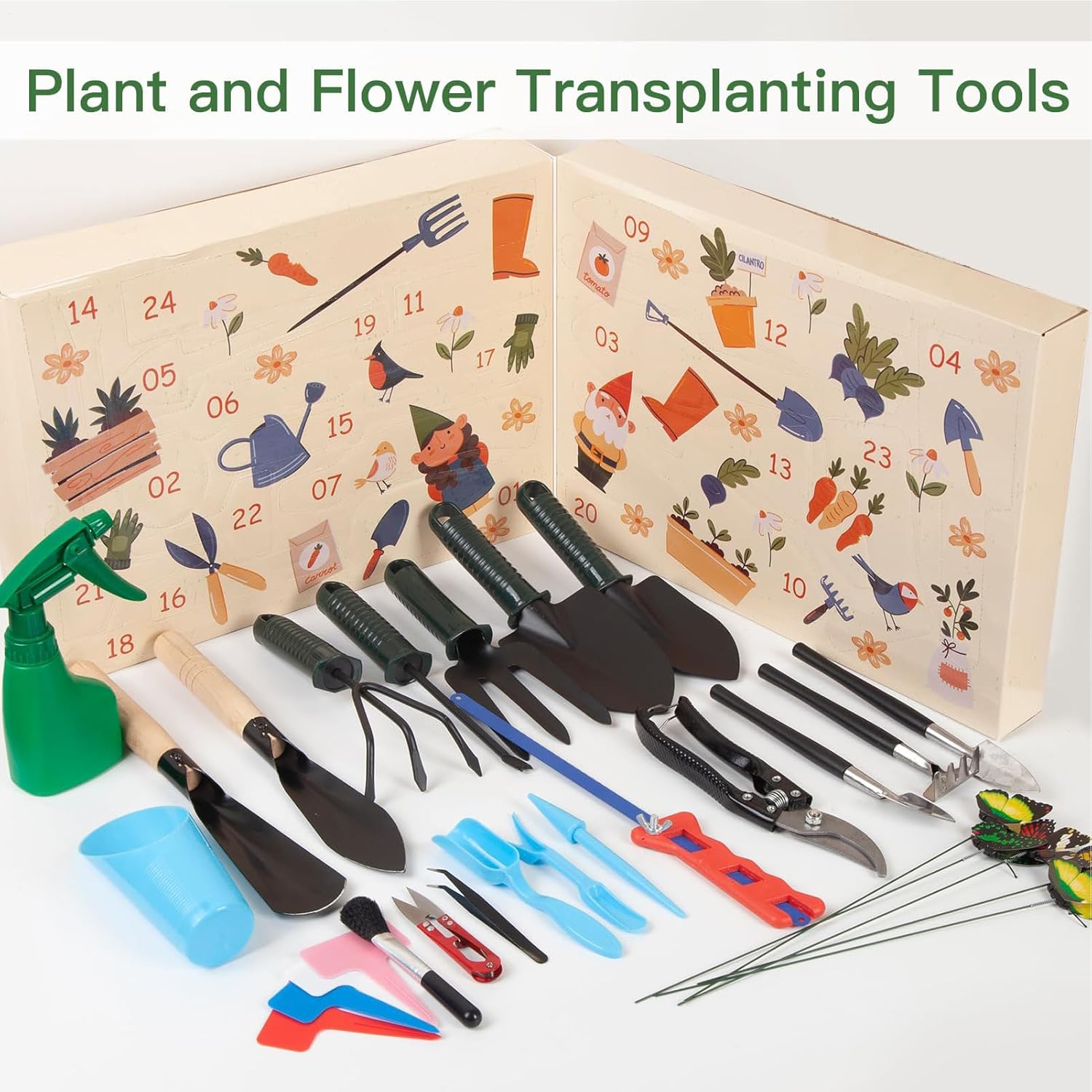 Count Down Calendar - 24 Days Collectible Tool - Rust-Proof Garden Too
