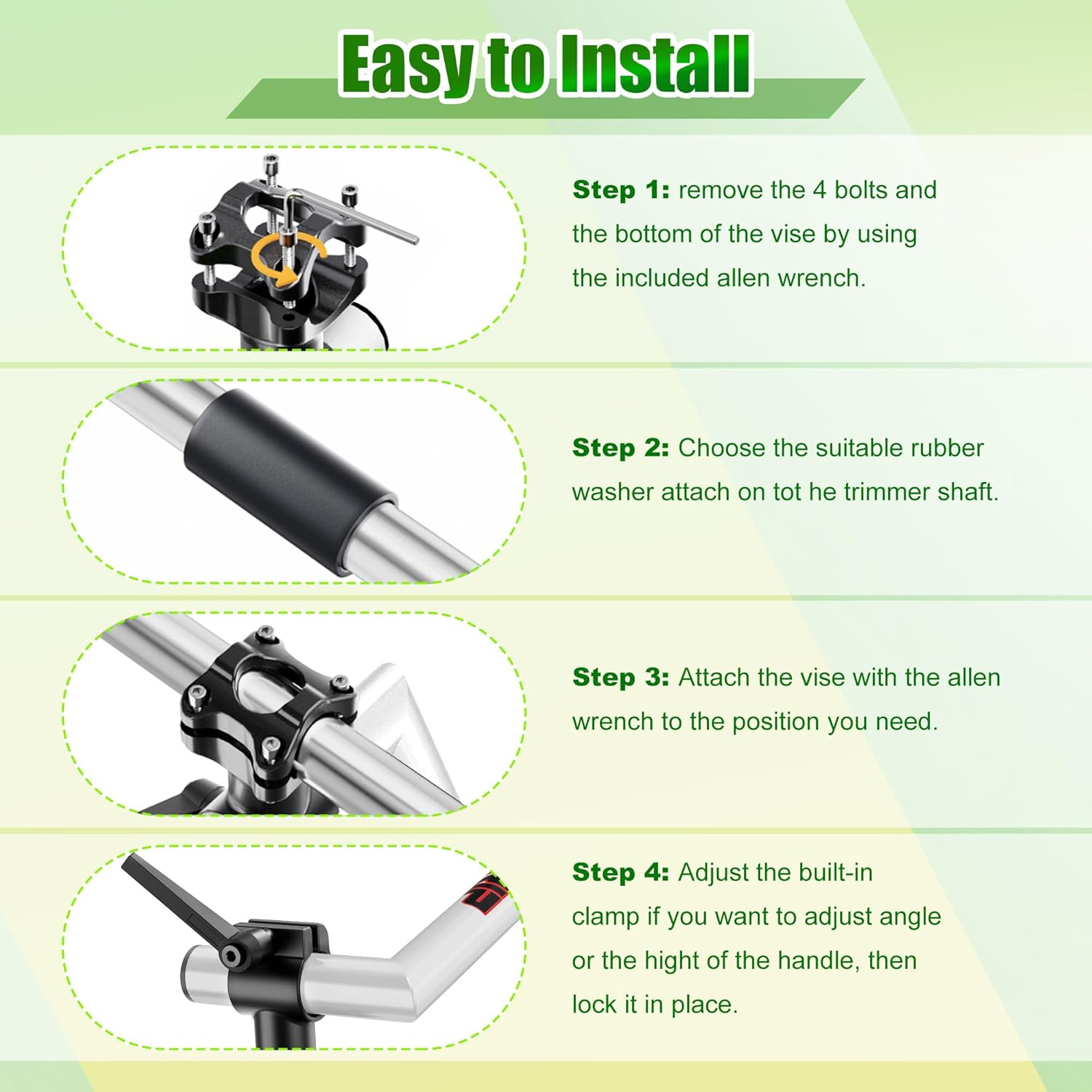 Upgraded Ergonomic Trimmer Grip, String Trimmer Handle, with Trimmer S