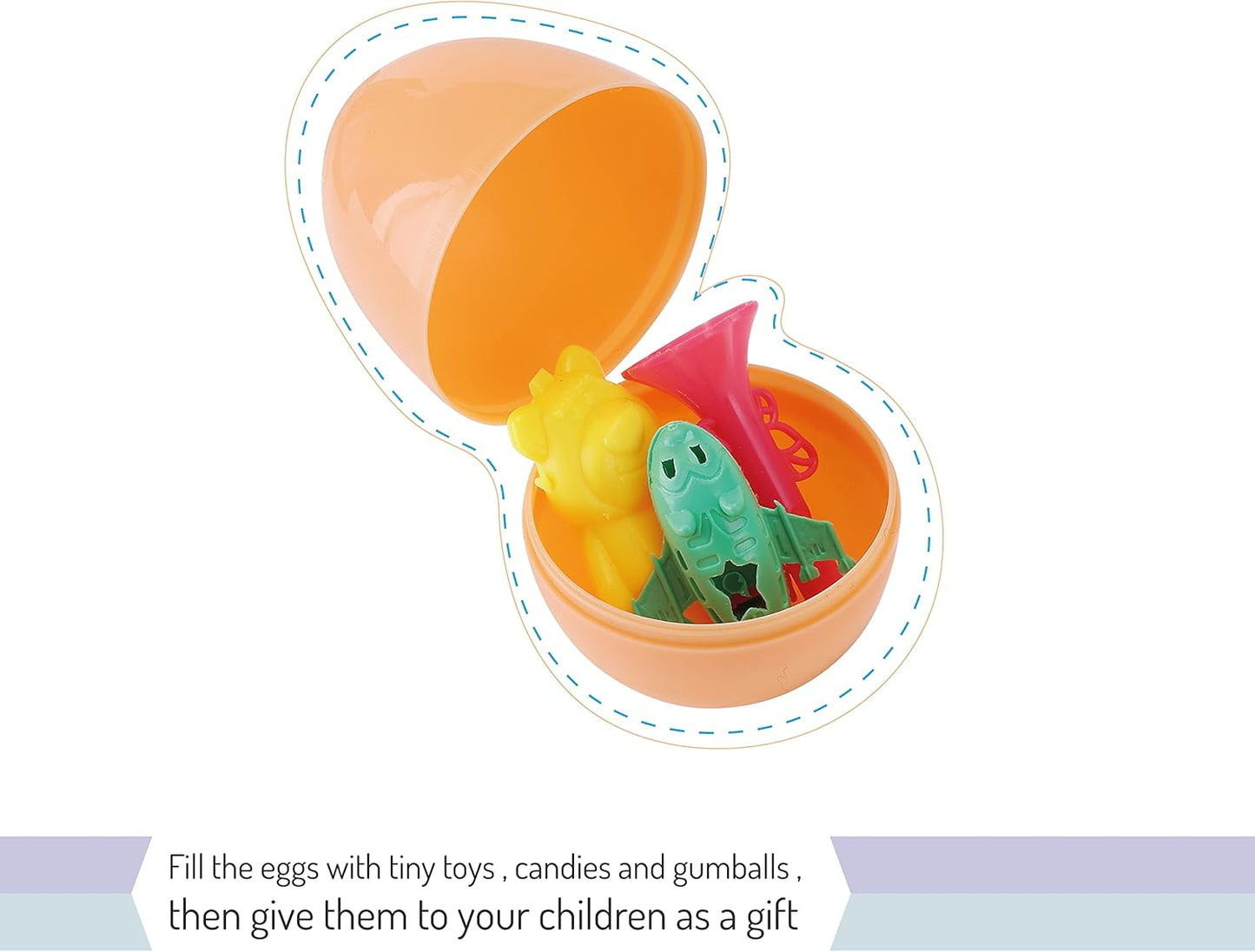 Mr. Pen- Fillable Easter Eggs, Bright Color, 2.3 inch, 48 Pack, Easter Eggs, Plastic Eggs, Easter Eggs Empty, Plastic Easter Eggs, Plastic Eggs Fillable, Easter Eggs Bulk