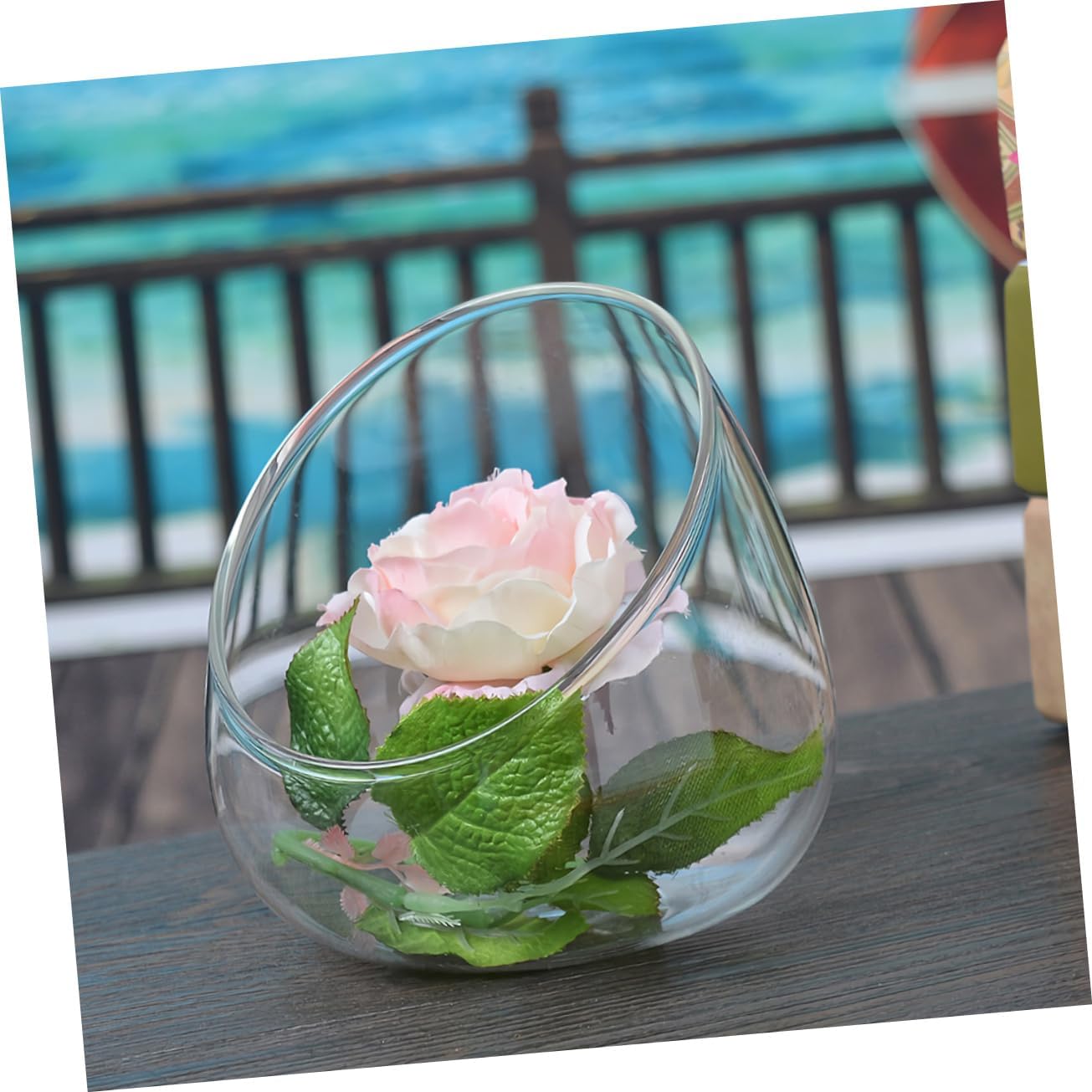 3Pcs Cut Glass Micro Landscape Bottle Elegant Terrarium for Succulents
