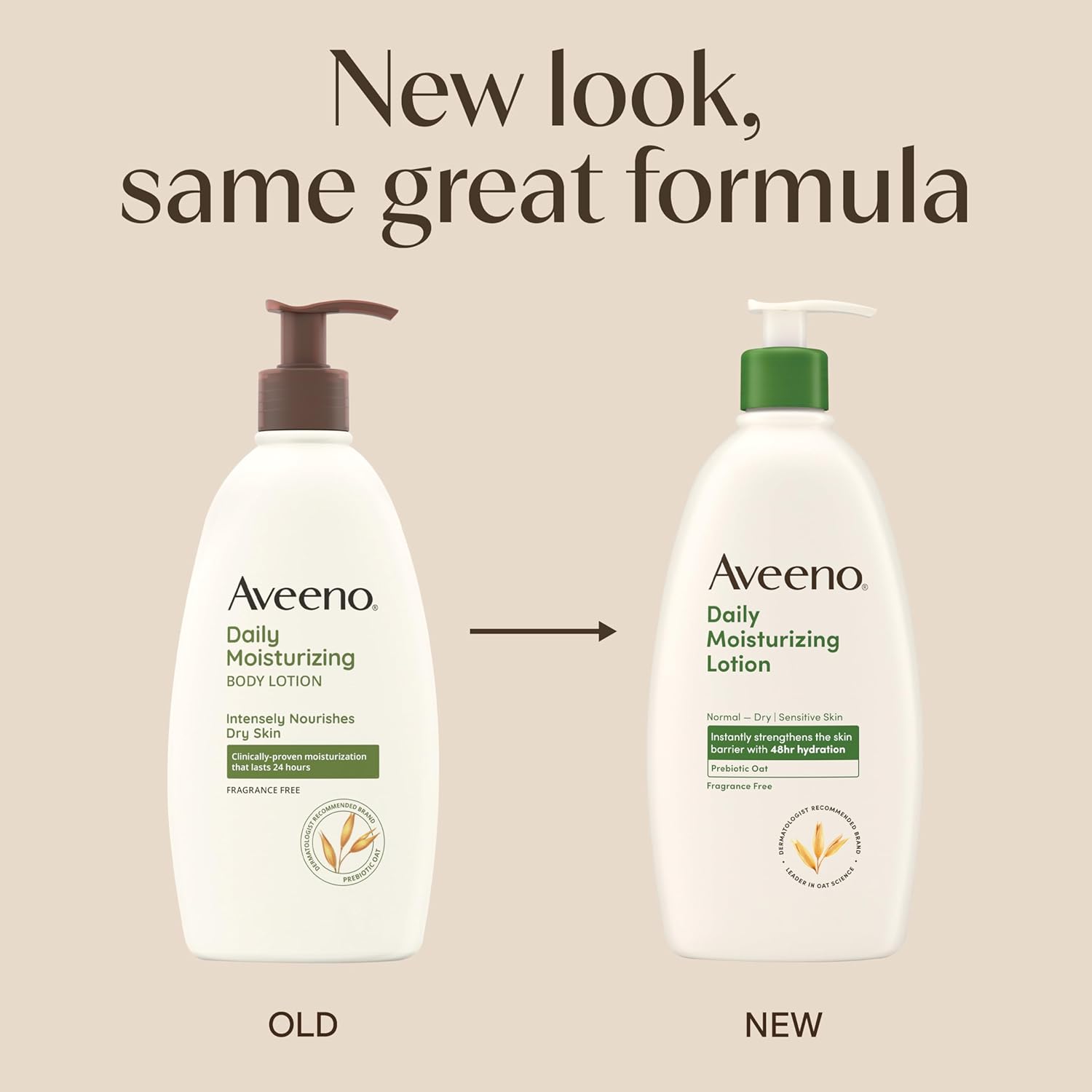 Aveeno Daily Moisturizing Body Lotion, Body Lotion for Dry Skin with P