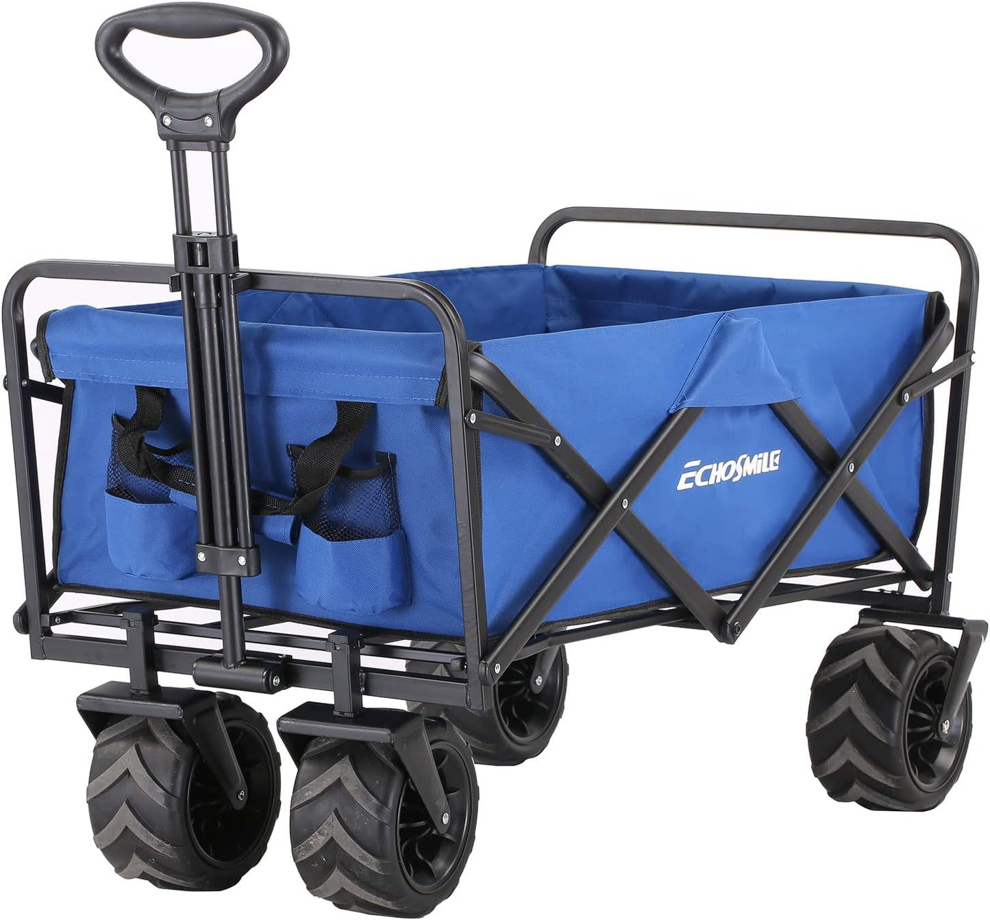 EchoSmile Heavy Duty 350 Lbs Capacity Collapsible Wagon, Outdoor Foldi