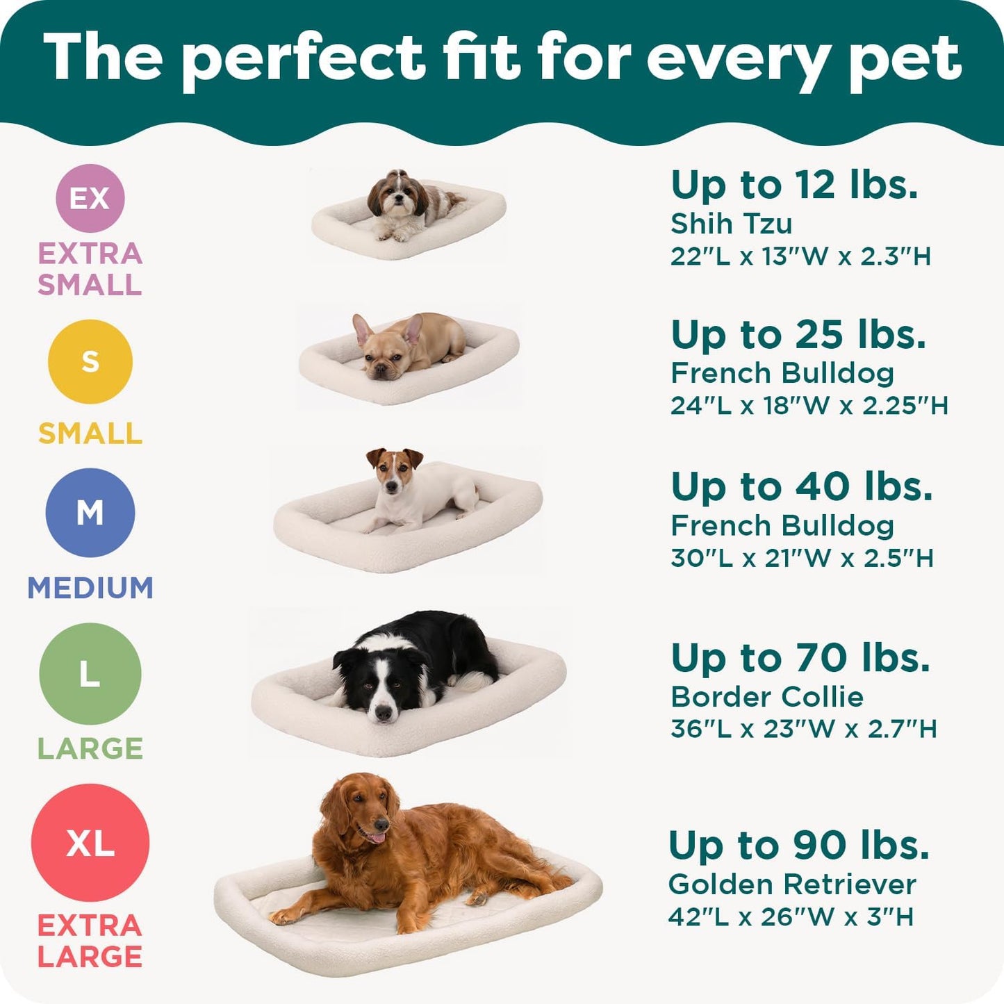 Furhaven Dog Bed for Small Dogs & Indoor Cats, 100% Washable, Sized to