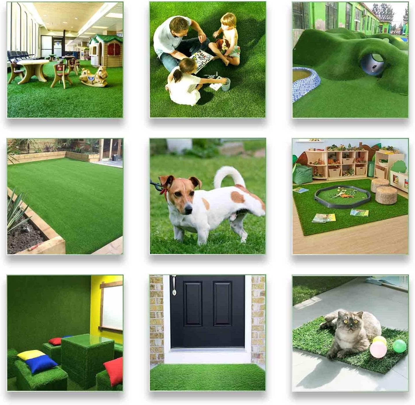 Artificial Grass 4 FT x 13 FT ( 52 Square ft ) Synthetic Thick Lawn Astro Turf Landscape Balcony Carpet Perfect for Indoor/Outdoor Fake Grass Rug