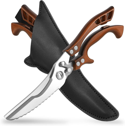 ANDONG Kitchen Scissors, Heavy Duty Professional Poultry Shears, Stain