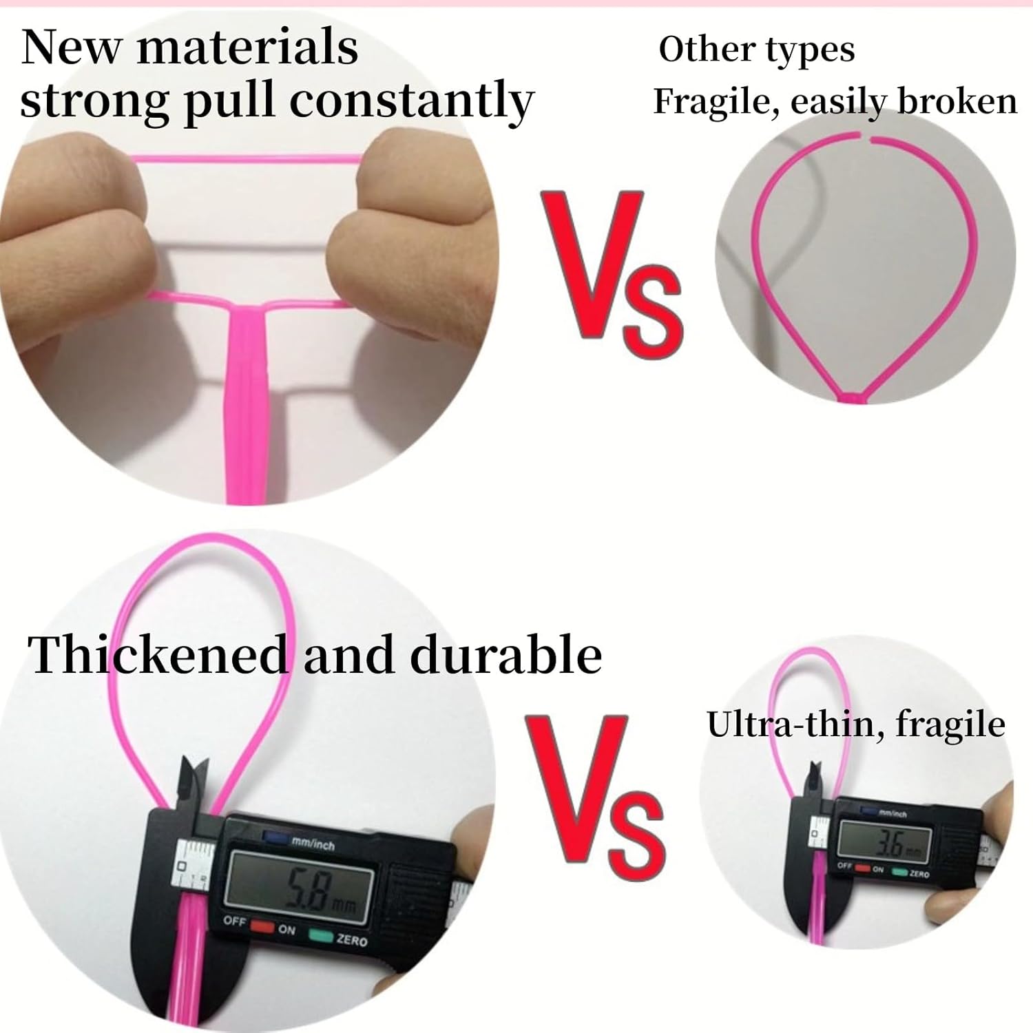 Aigee 6pcs Topsy Tail and Hair Loop Styling Tool Set - Ponytail Makers