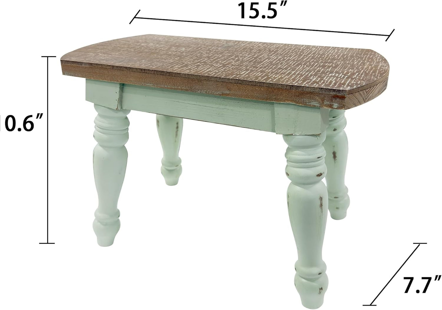 Farmhouse Wooden Plant Stand - Rustic Solid Wood Design, 300lb Capacit