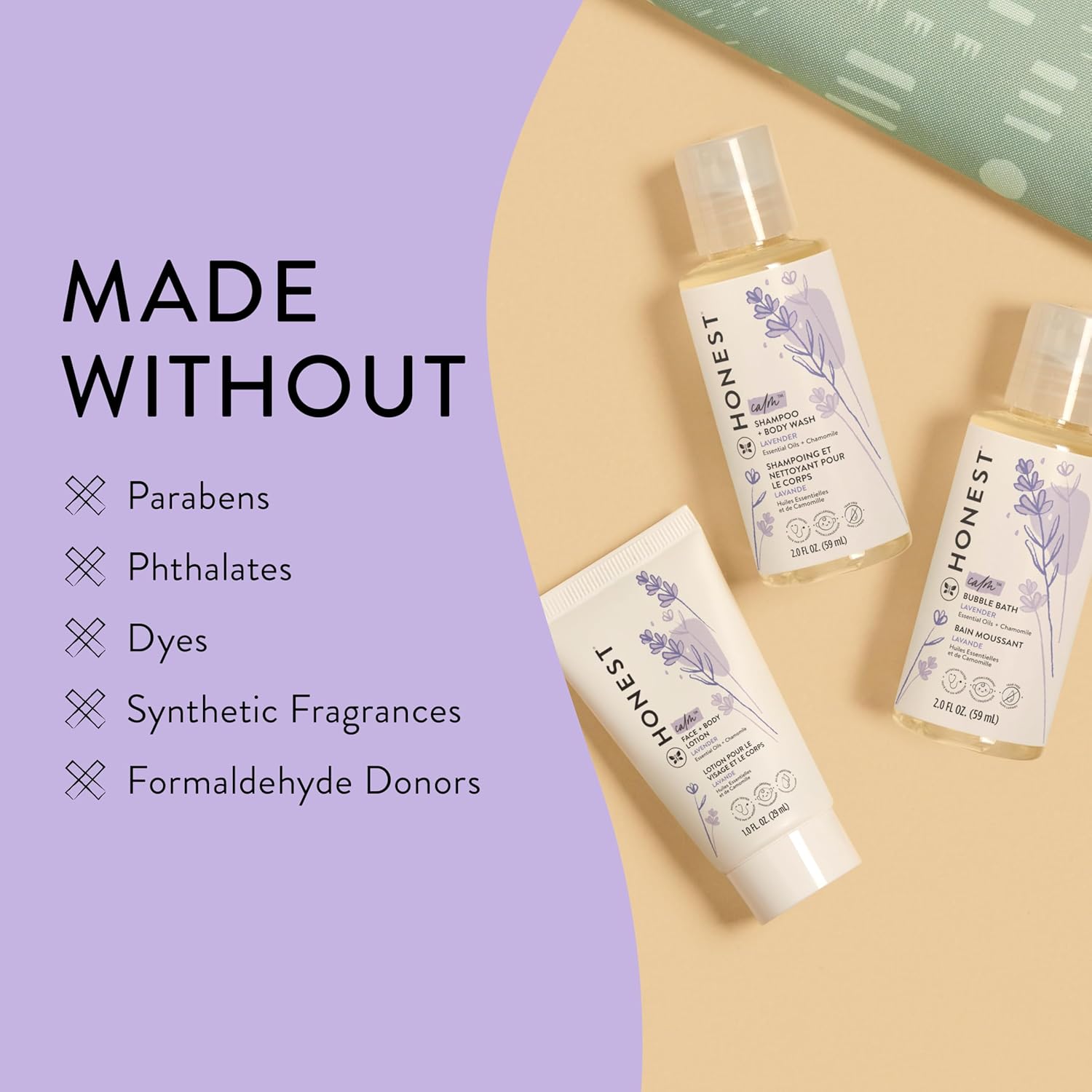 The Honest Company Babe's Mini Must Haves Gift Set Travel Size Hypoall