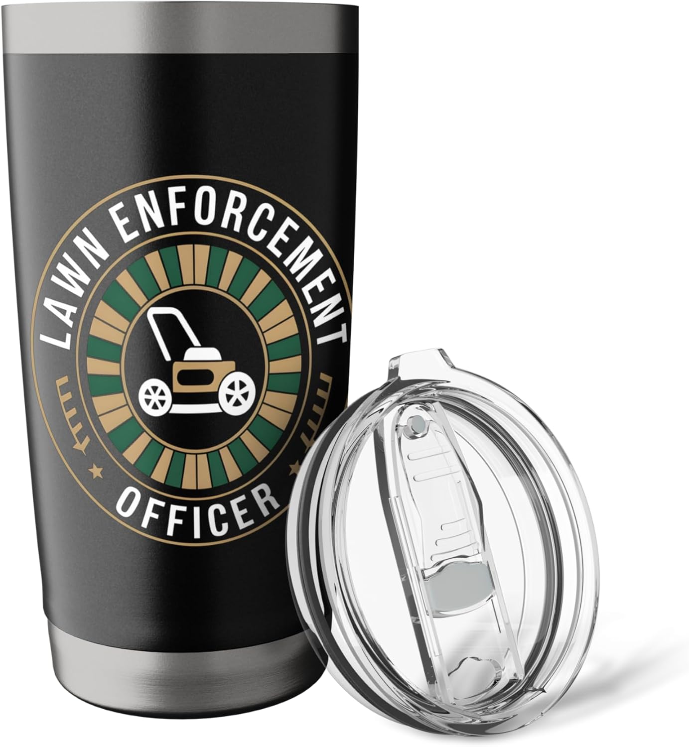 Lawn Enforcement Officer Lawn Mowing Stainless Steel Insulated Tumbler