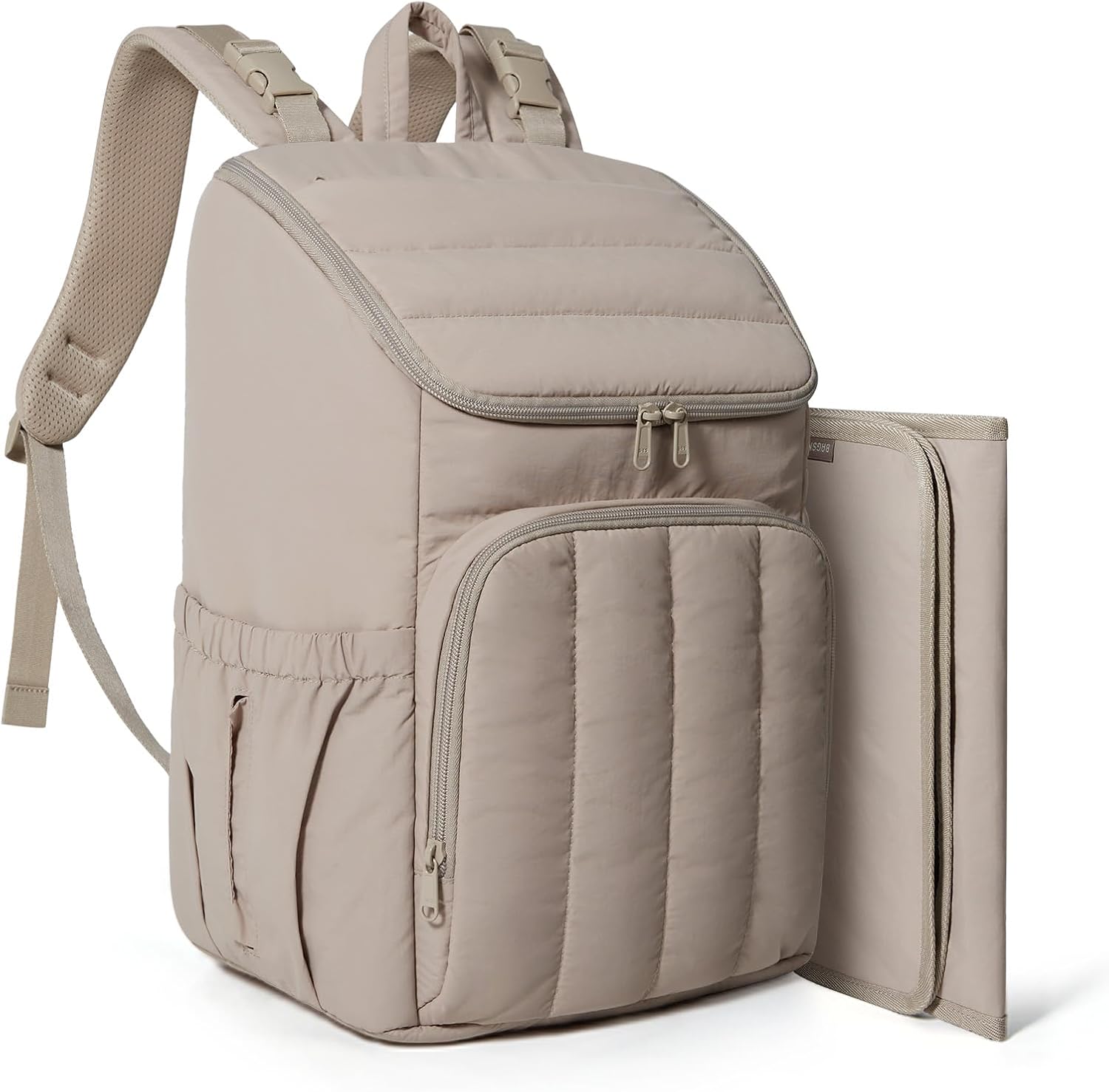 BAGSMART Diaper Bag Backpack, Large Baby Diaper Bag, Quilted Puffy Bab