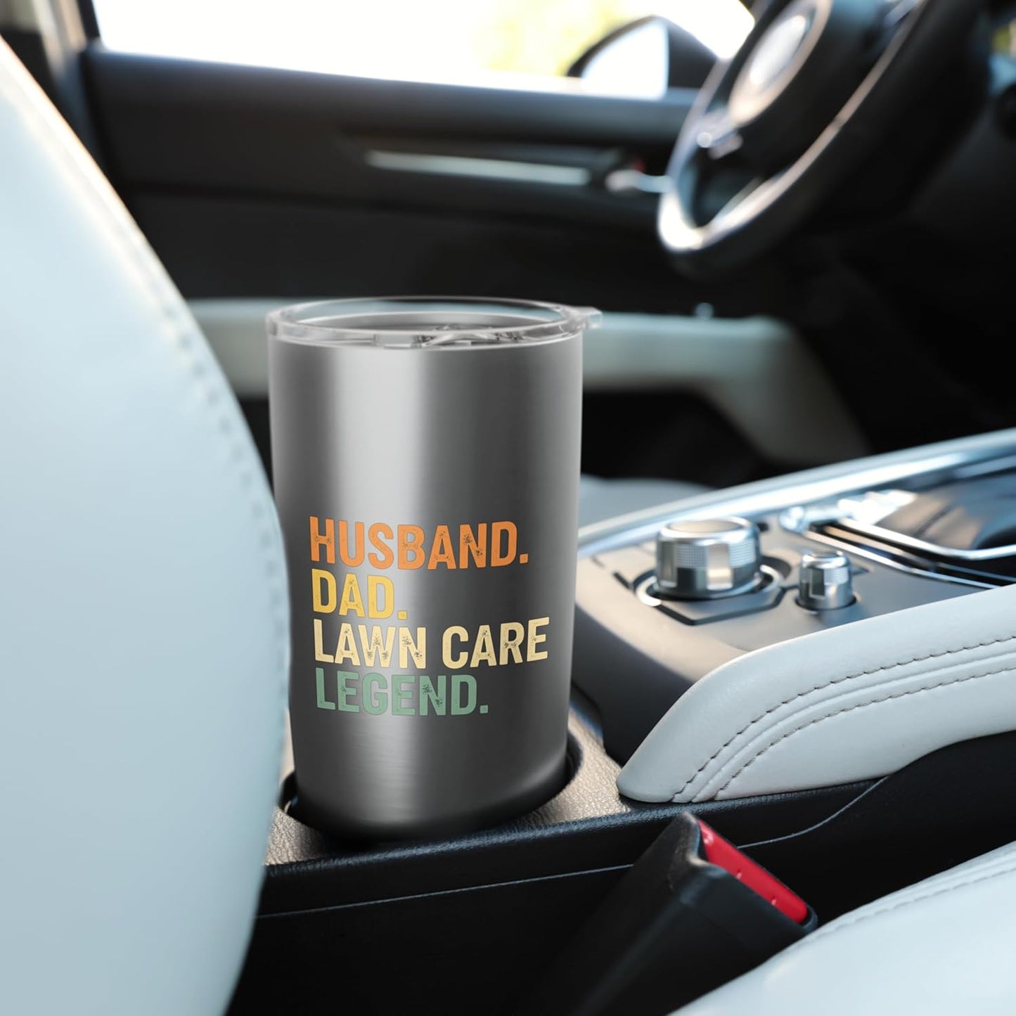 Husband Lawn Care Legend Funny Father's Day Present Stainless Steel Insulated Tumbler