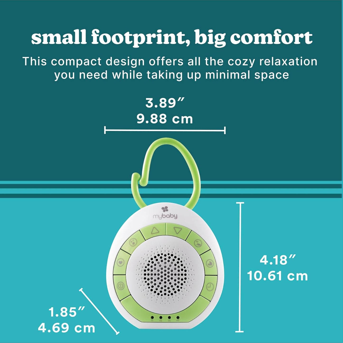 MyBaby Baby Sound Machine - White Noise Sound Machine for Baby, Travel