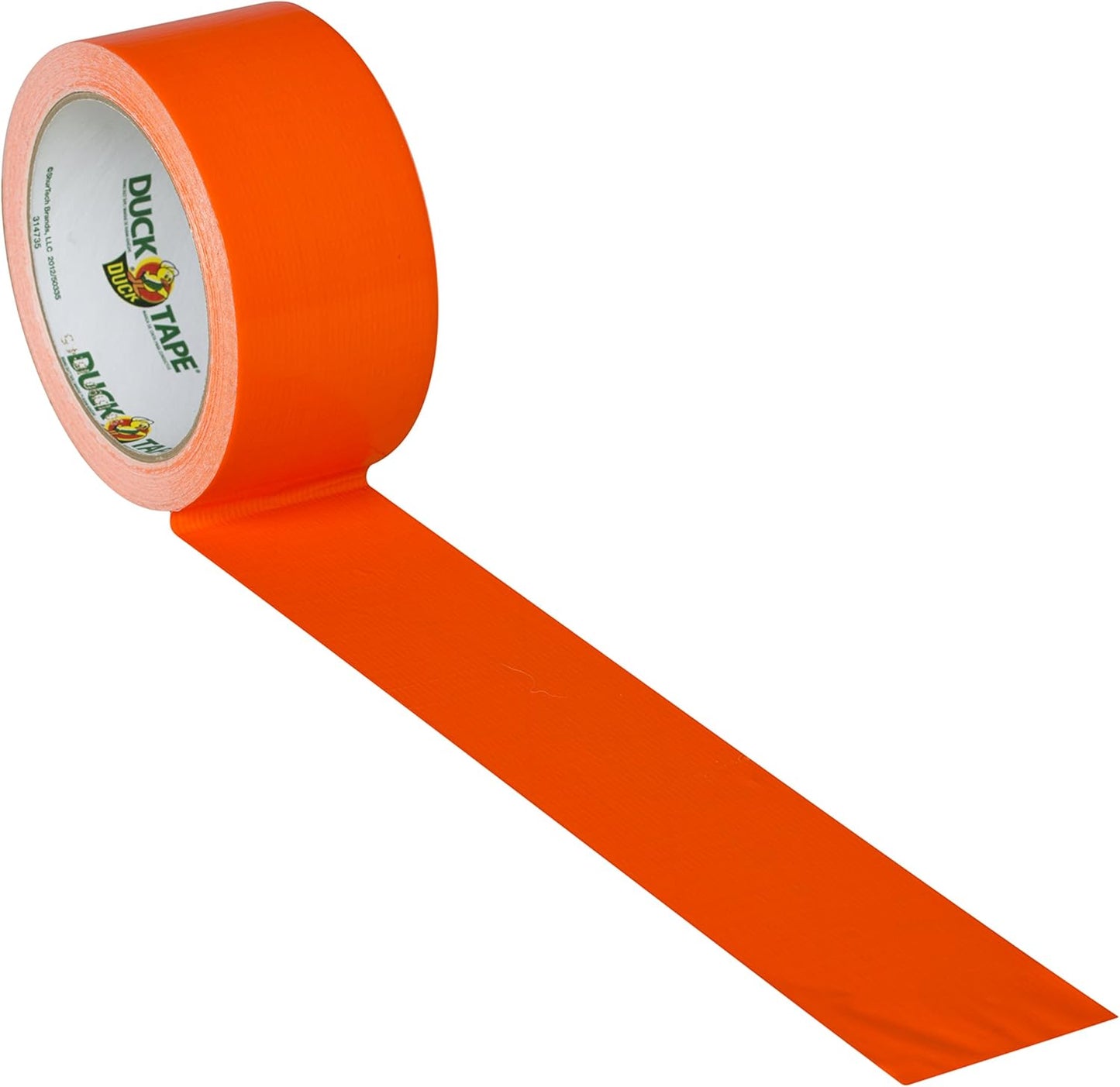 Duck Brand 1265019 Color Duct Tape, Neon Orange, 1.88 Inches x 15 Yards, Single Roll