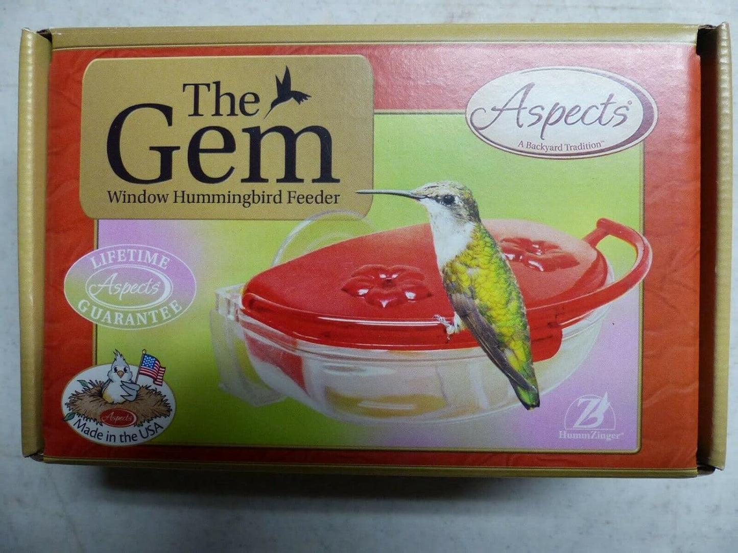Aspects 437 (2 Pack) The Gem Window Hummingbird Feeder