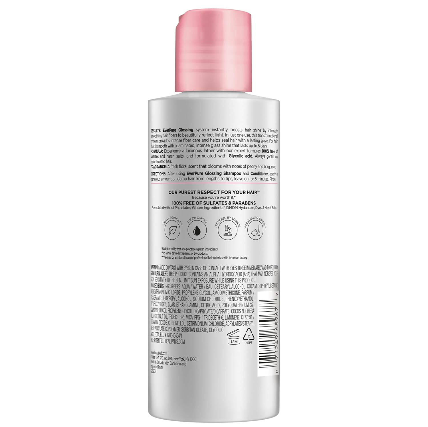 L'Oreal Paris Glossing Lamination Hair Mask with Glycolic Acid, Hair T