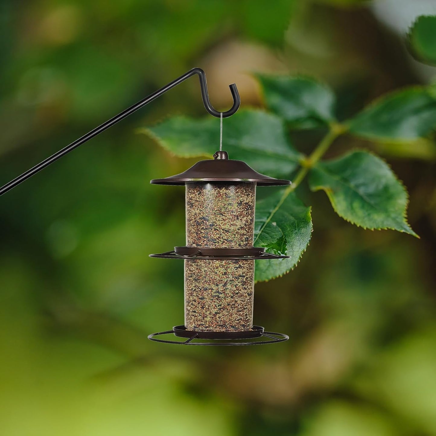 Heavy Duty Deck Bird Feeder Hanger Hook Wall Mounted 13.3 Inch 4 Pack 