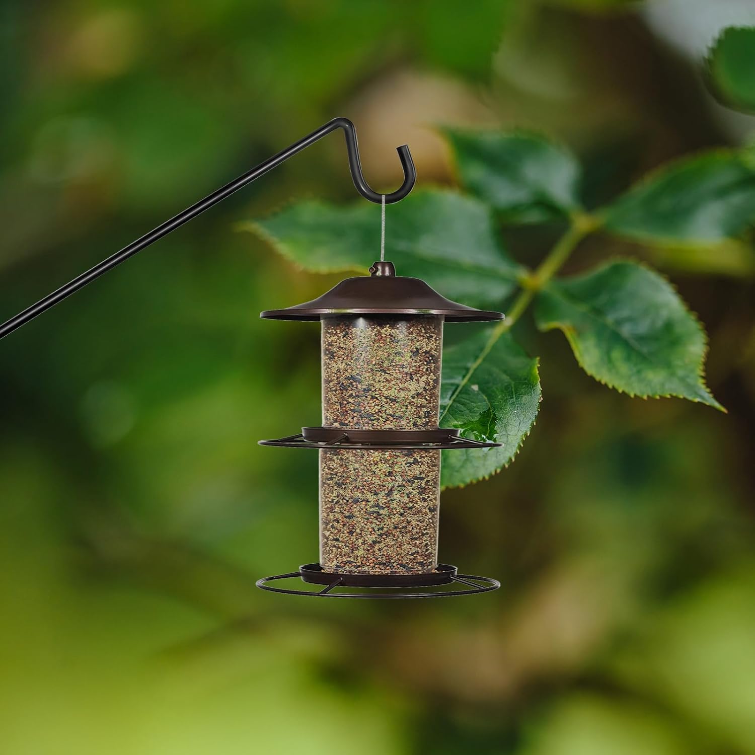 Heavy Duty Deck Bird Feeder Hanger Hook Wall Mounted 13.3 Inch 4 Pack 