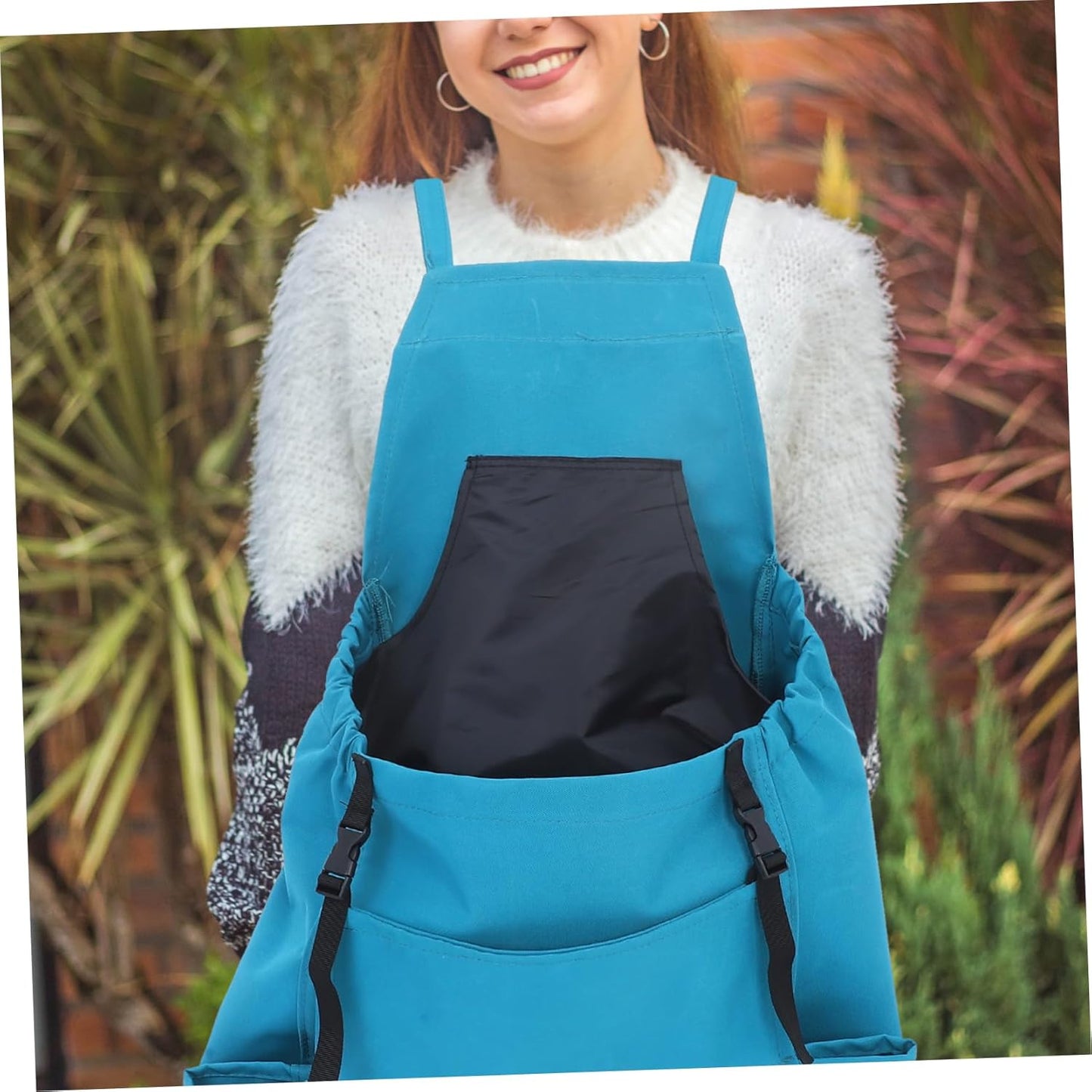 PRETYZOOM Gardening Harvesting Apron Large Storage Pouch Vegetable Fruit Picking Adjustable Straps Oxford Fabric