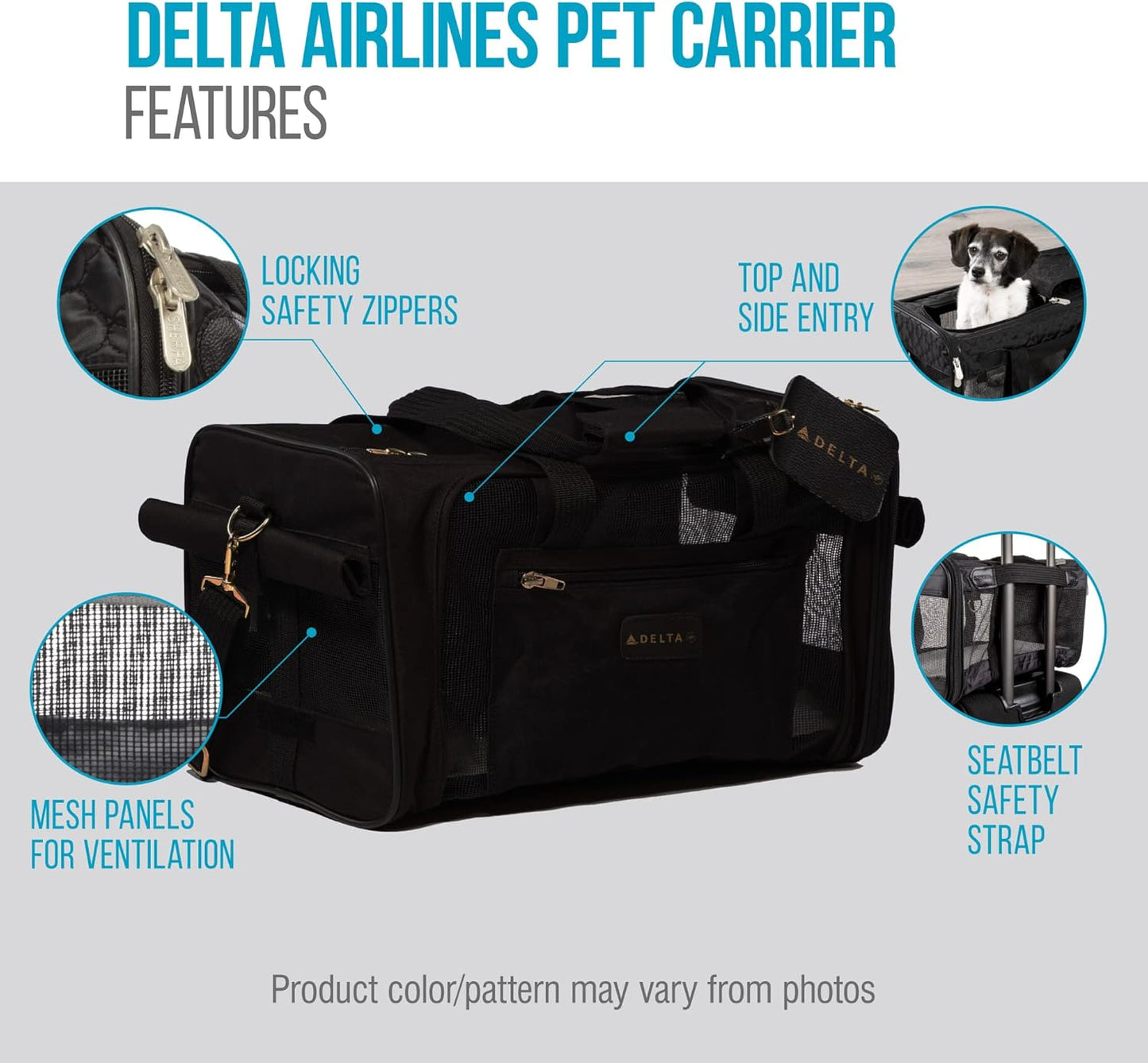 Sherpa Delta Airlines Travel Pet Carrier, Airline Approved & Guarantee