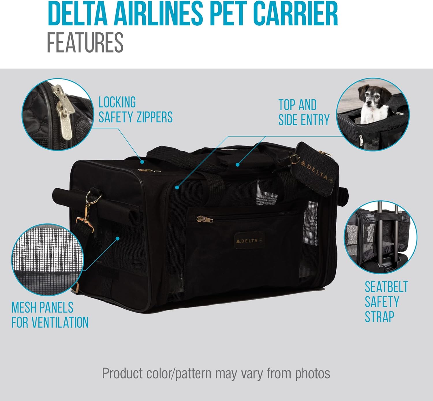 Sherpa Delta Airlines Travel Pet Carrier, Airline Approved & Guarantee