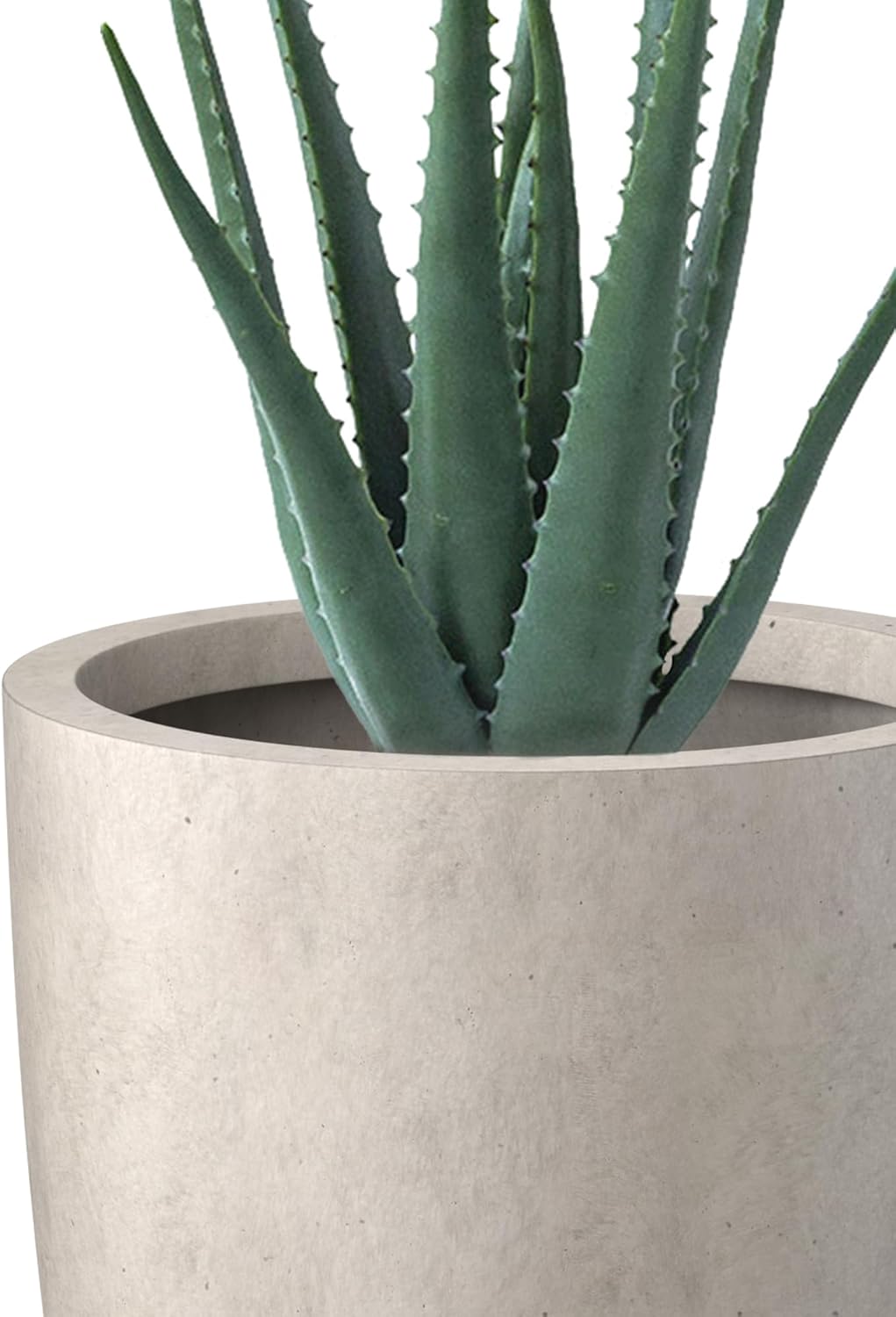 Kante 18.1" H Tall Round Concrete Planter for Outdoor Indoor, Modern D
