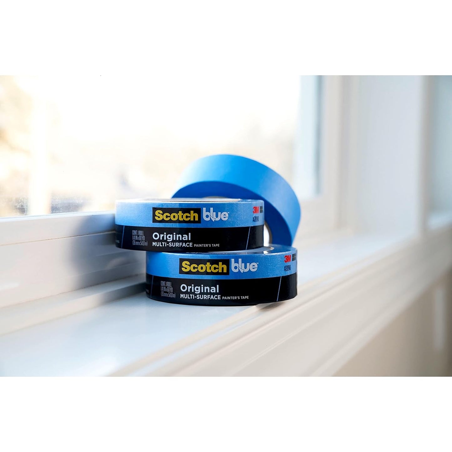 ScotchBlue™ Painter's Tape, 3" Core, 1" x 60 Yd.