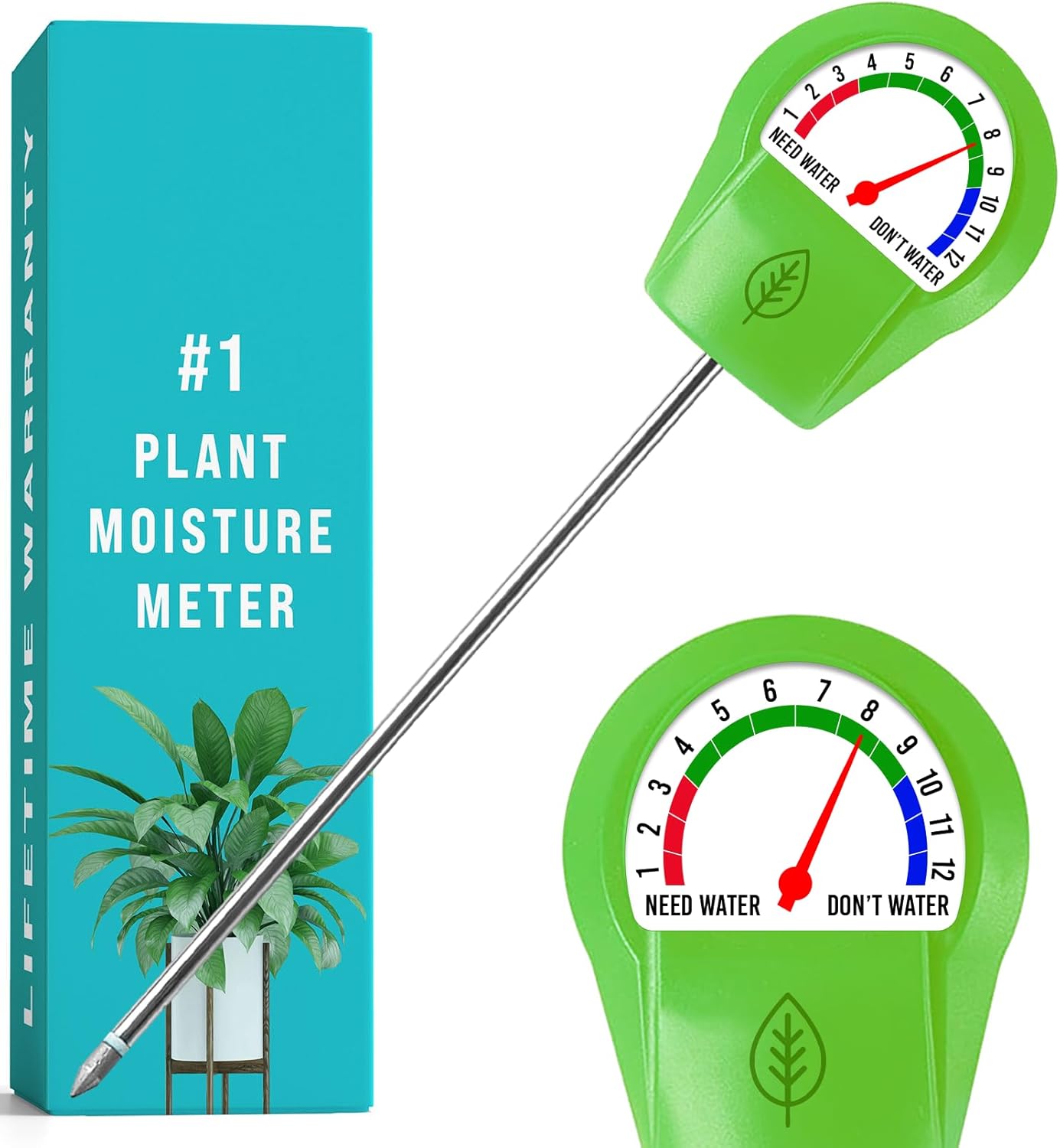 GROWIT Plant Moisture Meter - Accurately Tells You When to Water Your 