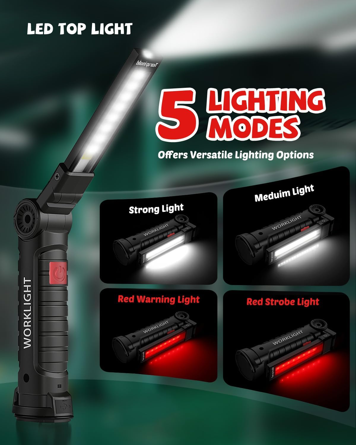 Coquimbo Tool Gifts for Men Him Dad Husband, Rechargeable LED Work Lig